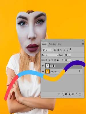 Layers Face Background