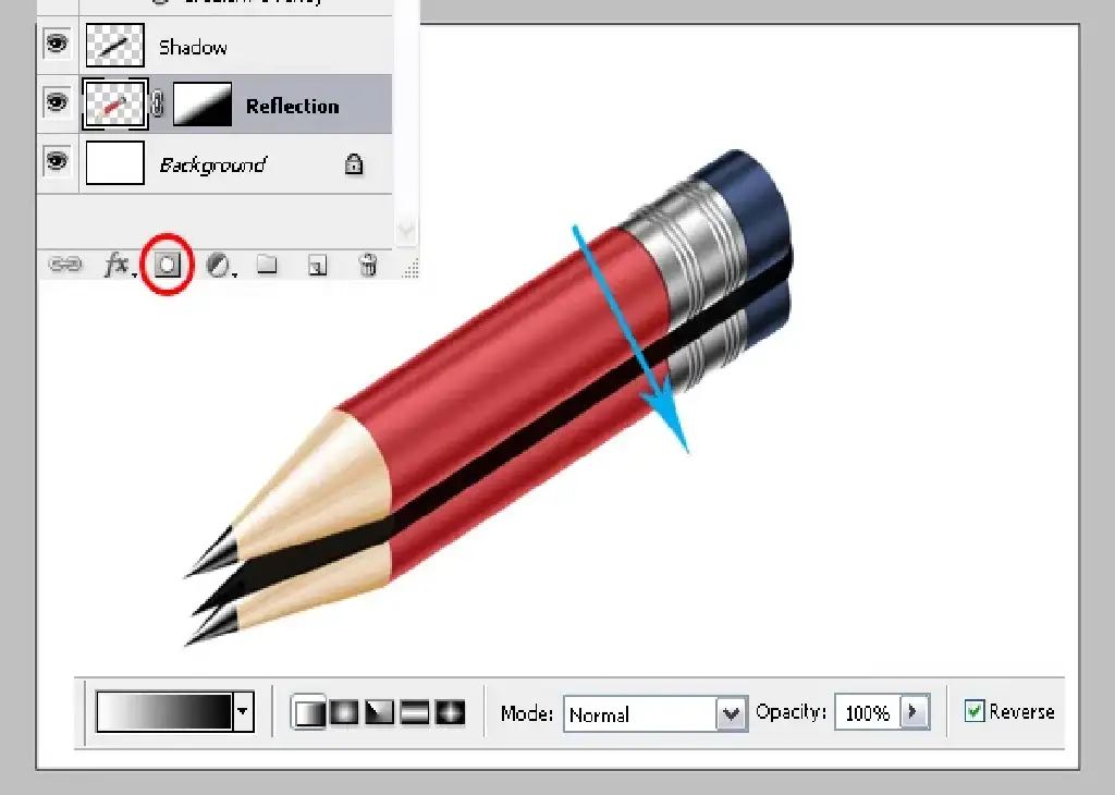 How to Create a Super Shiny Pencil Icon